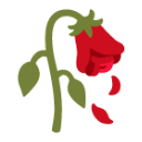 Wilted Flower u1f940 Icon 128 x 128