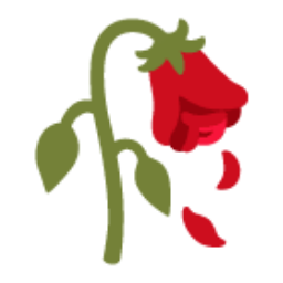 Wilted Flower u1f940 Icon 256 x 256