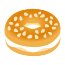 Bagel u1f96f Icon 128 x 128