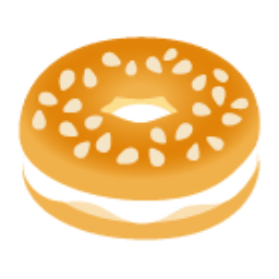 Bagel u1f96f Icon 256 x 256