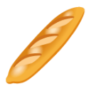 Baguette Bread u1f956 Icon 128 x 128