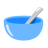 Bowl With Spoon u1f963 Icon 48 x 48