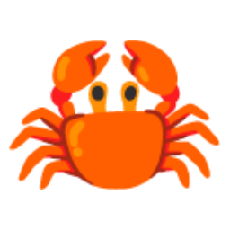 Crab u1f980 Icon 256 x 256