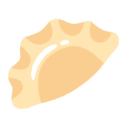 Dumpling u1f95f Icon 256 x 256
