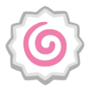 Fish Cake With Swirl u1f365 Icon 128 x 128