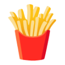 French Fries u1f35f Icon 128 x 128