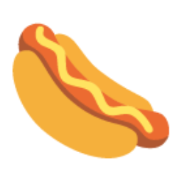Hot Dog u1f32d Icon 256 x 256