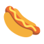 Hot Dog u1f32d Icon 64 x 64