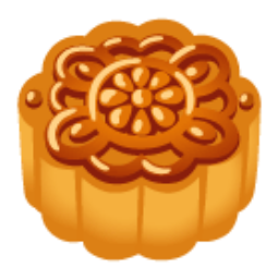 Moon Cake u1f96e Icon 256 x 256