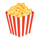 Popcorn u1f37f Icon 128 x 128