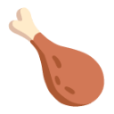 Poultry Leg u1f357 Icon 128 x 128