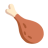 Poultry Leg u1f357 Icon 48 x 48