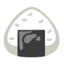 Rice Ball u1f359 Icon 128 x 128