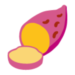Roasted Sweet Potato u1f360 Icon 256 x 256