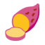 Roasted Sweet Potato u1f360 Icon 64 x 64