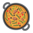Shallow Pan Of Food u1f958 Icon 128 x 128