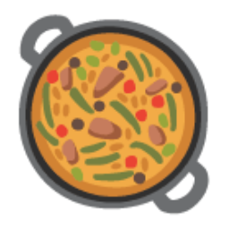 Shallow Pan Of Food u1f958 Icon 256 x 256