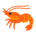 Shrimp u1f990 Icon 128 x 128