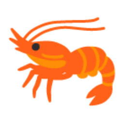 Shrimp u1f990 Icon 256 x 256