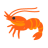 Shrimp u1f990 Icon 48 x 48