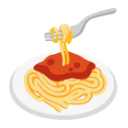 Spaghetti u1f35d Icon 128 x 128