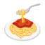 Spaghetti u1f35d Icon 64 x 64