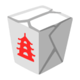 Takeout Box u1f961 Icon 256 x 256