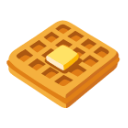 Waffle u1f9c7 Icon 128 x 128