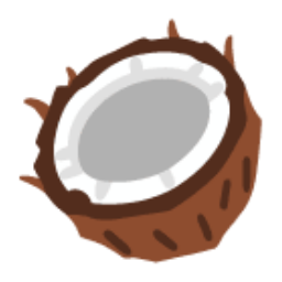 Coconut u1f965 Icon 256 x 256