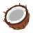 Coconut u1f965 Icon 48 x 48
