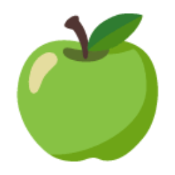 Green Apple u1f34f Icon 256 x 256