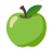 Green Apple u1f34f Icon 48 x 48