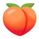Peach u1f351 Icon 128 x 128