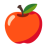 Red Apple u1f34e Icon 48 x 48