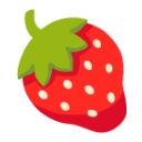 Strawberry u1f353 Icon 128 x 128