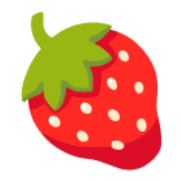Strawberry u1f353 Icon 256 x 256
