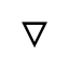 White Down Pointing Small Triangle u25BF Icon 64 x 64