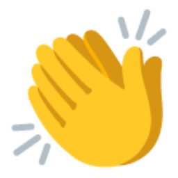 Clapping Hands Sign u1f44f Icon 256 x 256