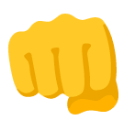 Fisted Hand Sign u1f44a Icon 128 x 128