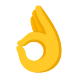 Ok Hand Sign u1f44c Icon 256 x 256
