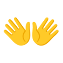Open Hands Sign u1f450 Icon 128 x 128