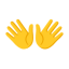 Open Hands Sign u1f450 Icon 64 x 64