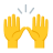Person Raising Both Hands In Celebration u1f64c Icon 48 x 48