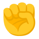 Raised Fist u270a Icon 128 x 128