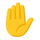 Raised Hand u270b Icon 128 x 128