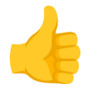 Thumbs Up Sign u1f44d Icon 128 x 128