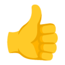 Thumbs Up Sign u1f44d Icon 256 x 256