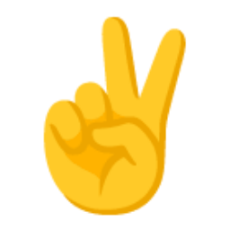 Victory Hand u270c Icon 256 x 256