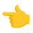 White Left Pointing Backhand Index u1f448 Icon 48 x 48