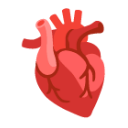 Anatomical Heart u1fac0 Icon 128 x 128
